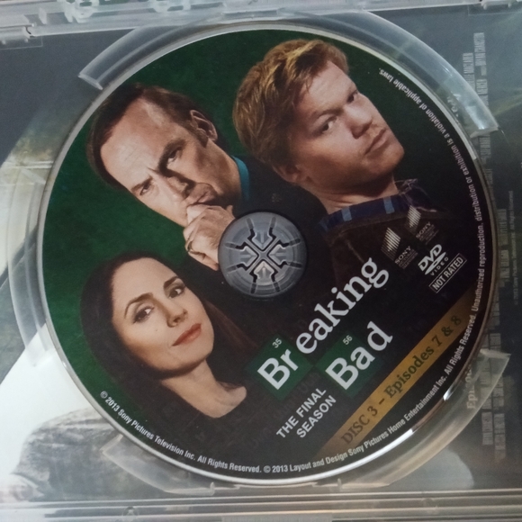 Breaking Bad the Final Season DVD Set Good Used Condition With Bonus Features - Picture 6 of 7